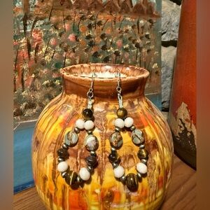 Hand Crafted Beaded Drop Earrings by Alta Lee Inspirations